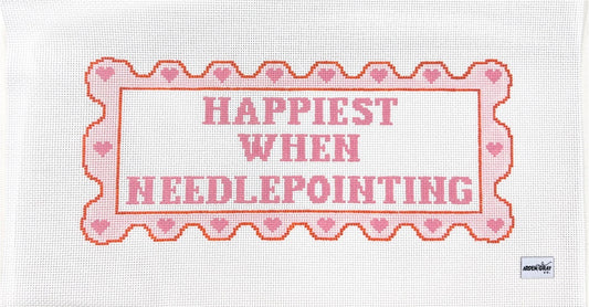 Happiest When Needlepointing