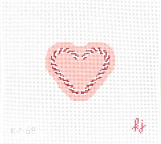 Candy Cane Heart Pink