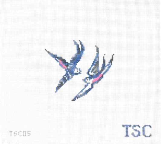 Blue Willow Deconstructed Birds