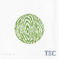 Faux Bois Round Green