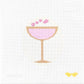 Champagne Glass Rose