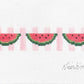 Watermelon on Pink Stripe