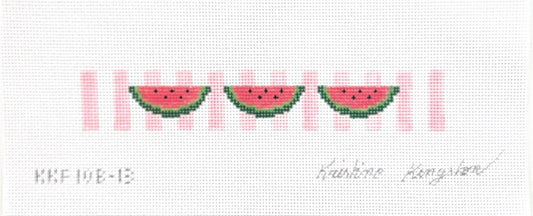Watermelon on Pink Stripe