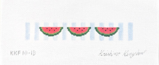 Watermelon on Blue Stripe