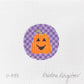 Pumpkin on Purple Check