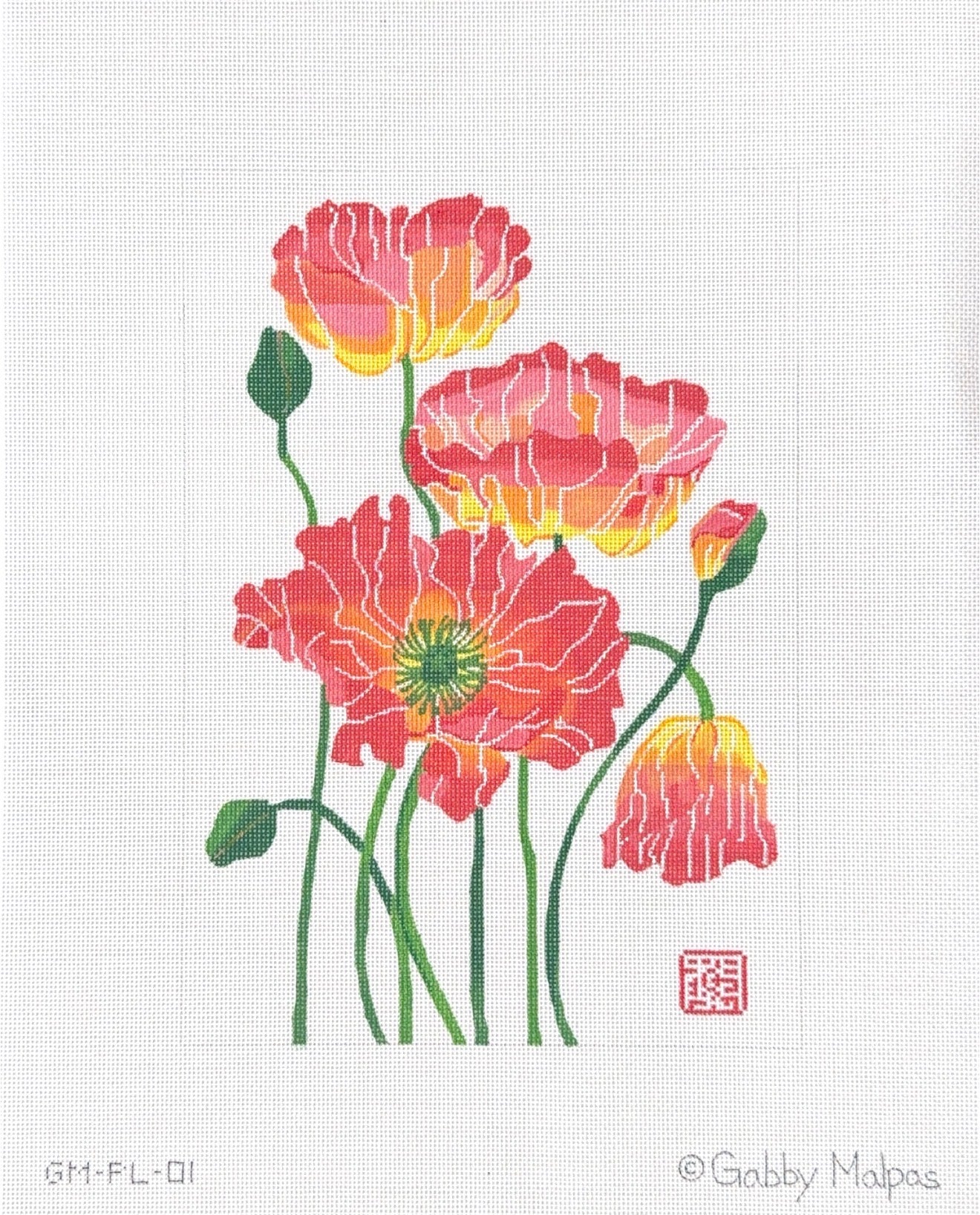 Ombre Poppies