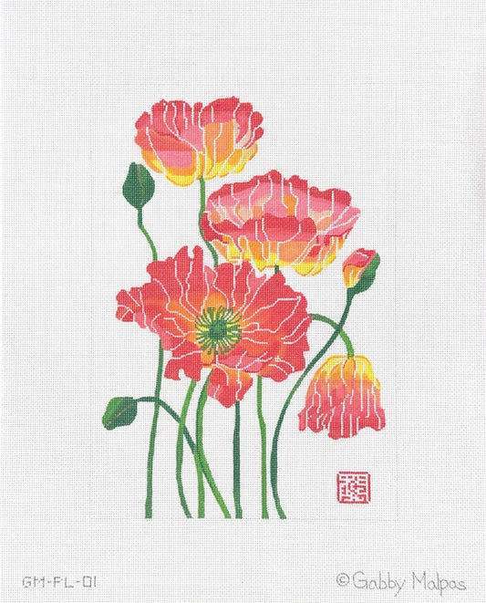 Ombre Poppies