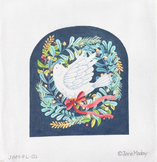 Dove with Wreath