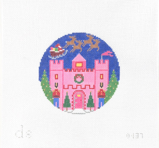 Pink Castle Ornament
