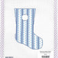 Blue Scallop Mini Stocking