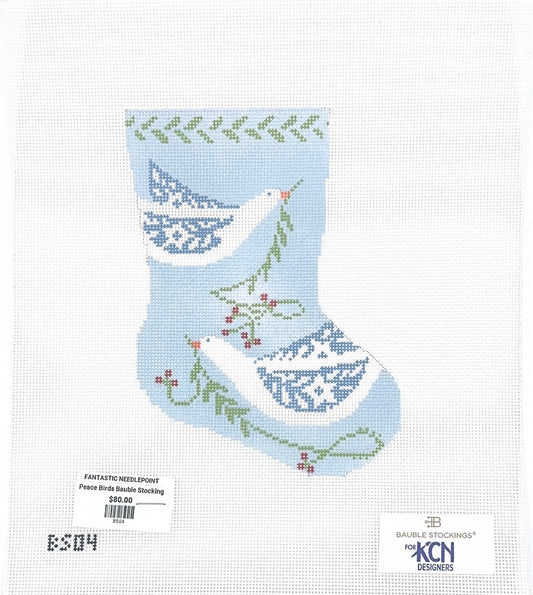 Peace Birds Bauble Stocking
