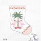 Christmas Flamingo Bauble Stocking