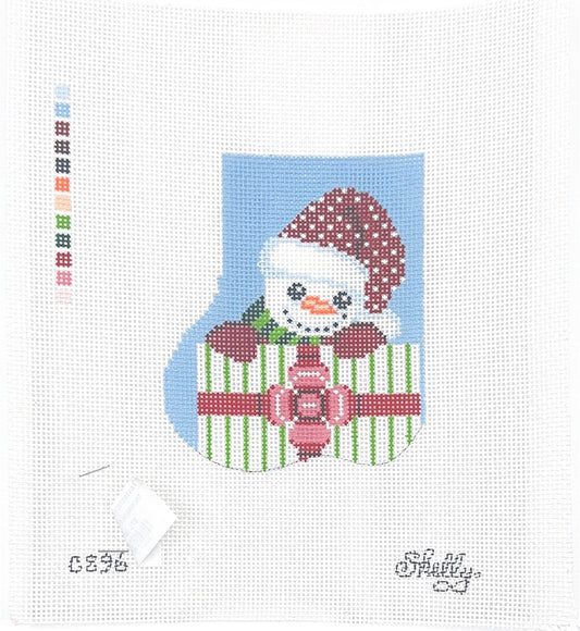 Snowman w/ Presents Mini Stocking