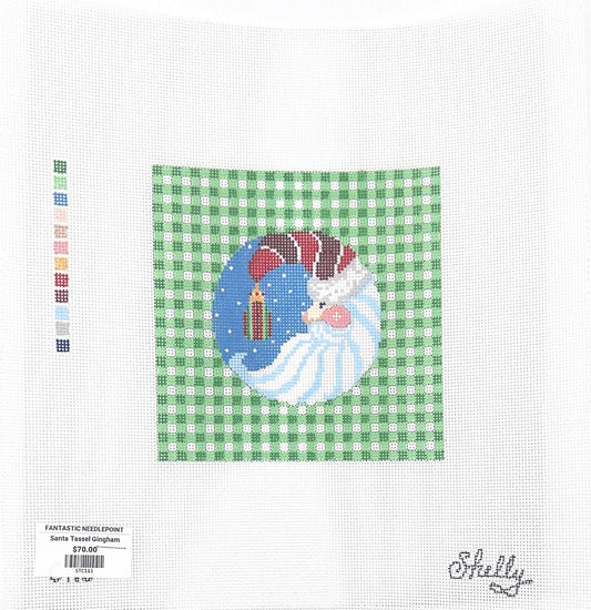 Santa Tassel Gingham