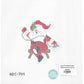 Needlepointing Santa