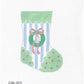 Christmas Wreath Mini Stocking