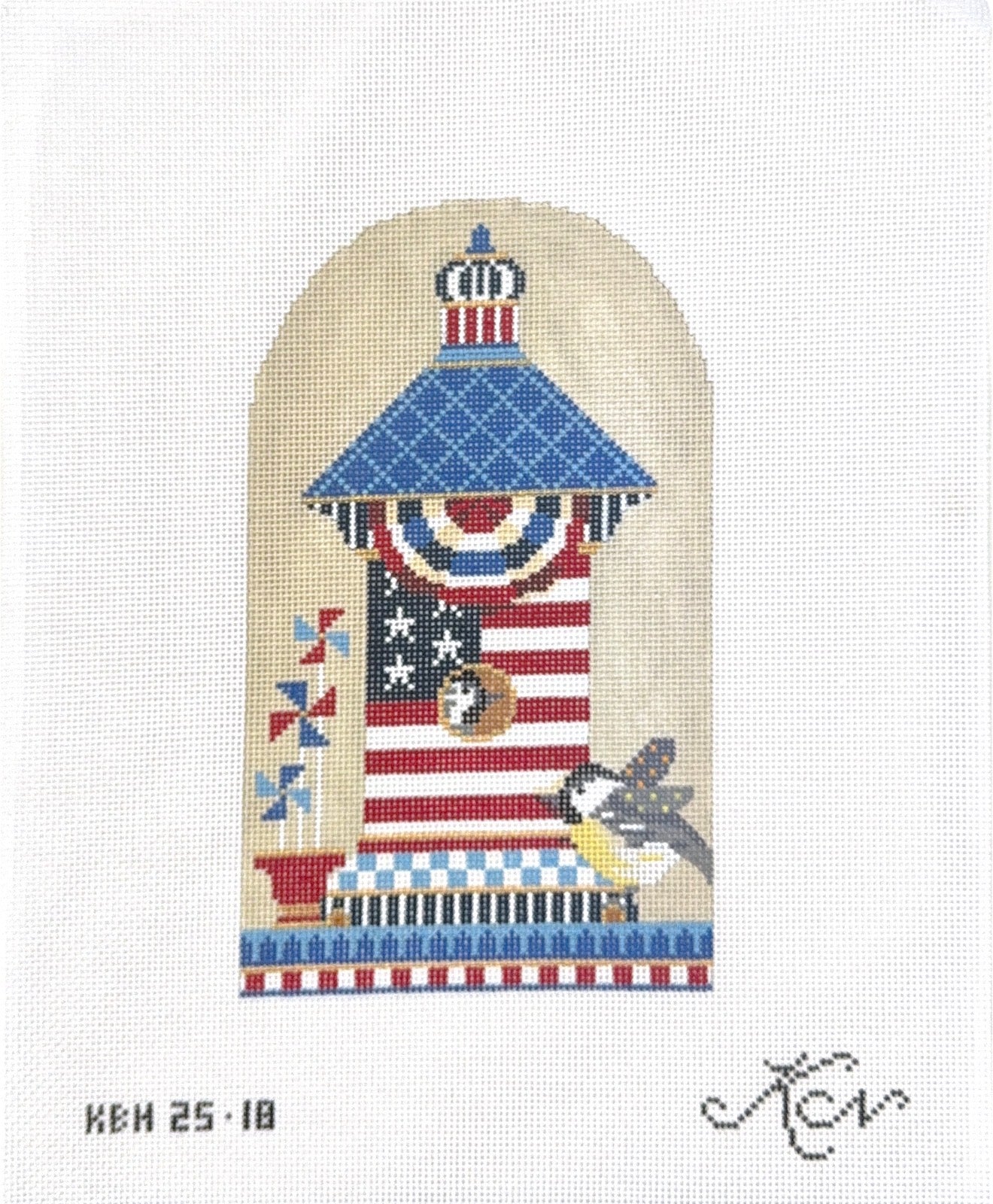 Chickadee Patriotic Birdhouse