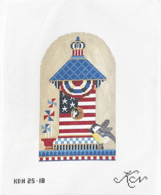 Chickadee Patriotic Birdhouse