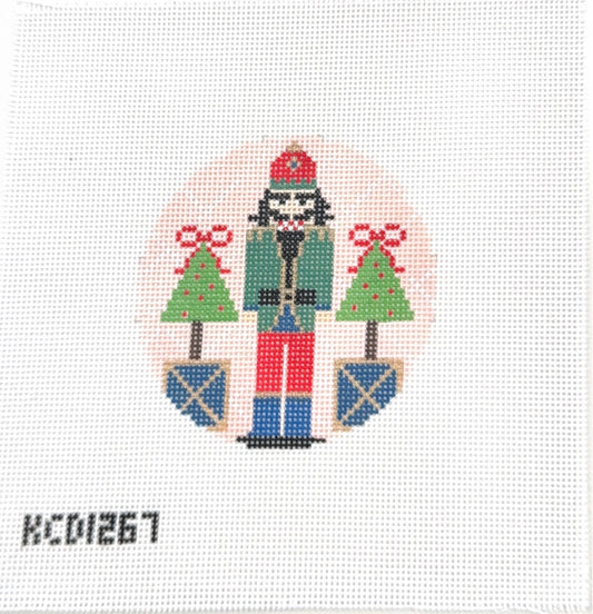Green Nutcracker with Trees