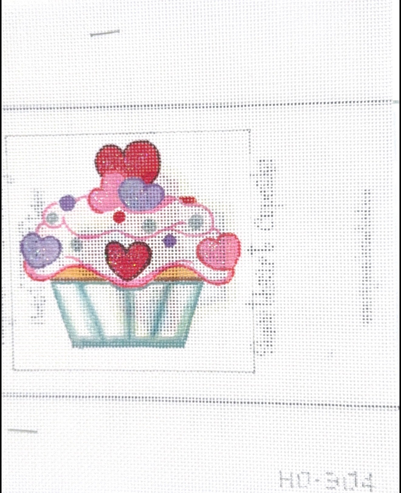 Sweetheart Cupcake with Stitch Guide