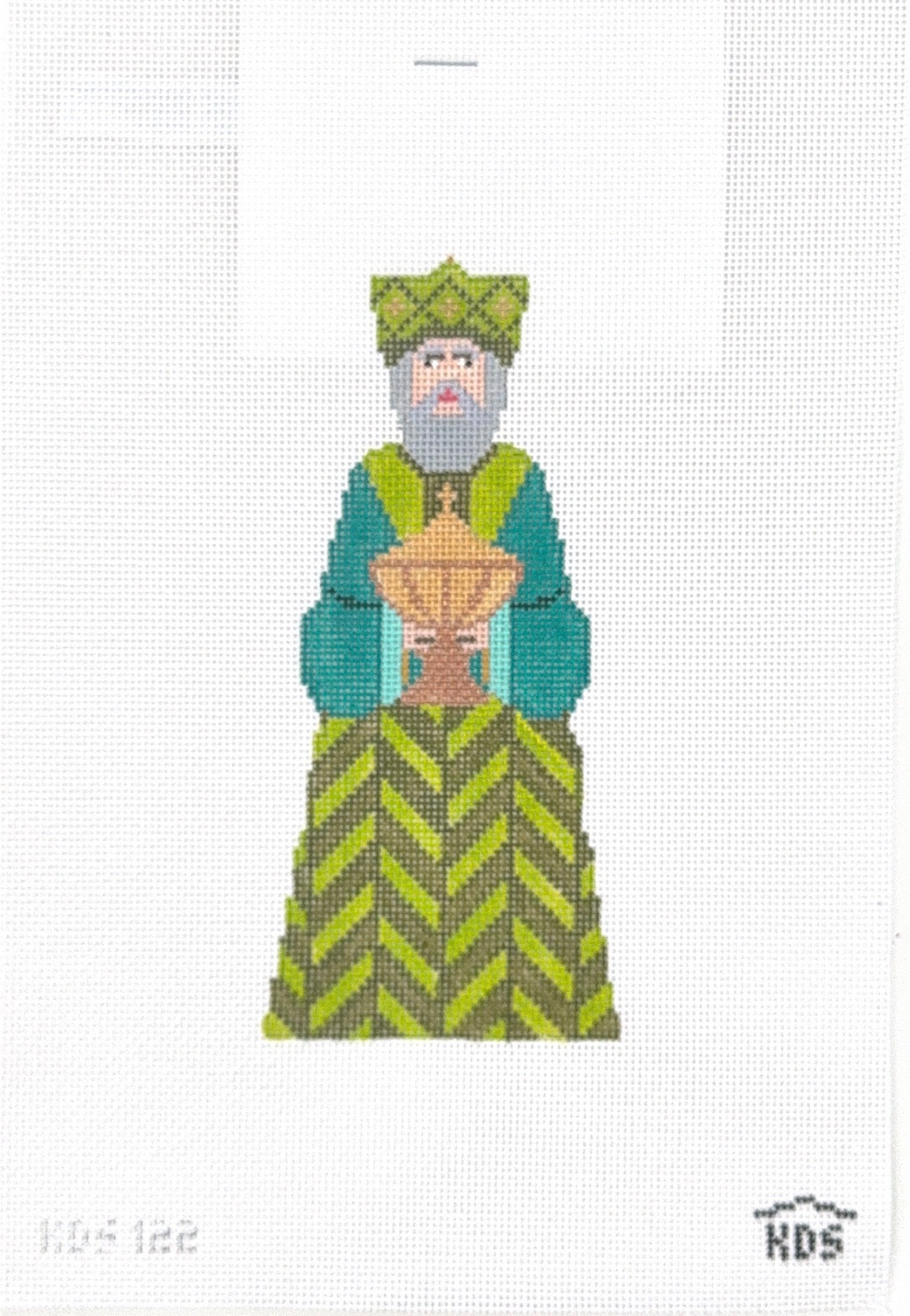 Mid Century Nativity Second Wiseman with Stitch Guide