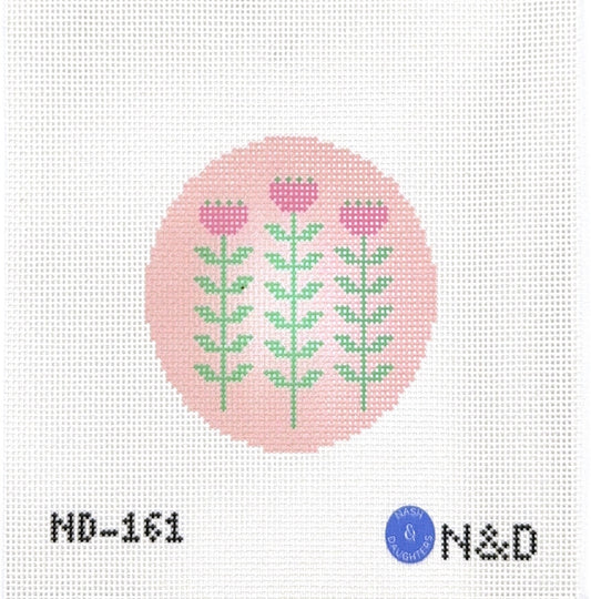 Pink & Green Block Print