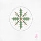 Green Snowflake Round