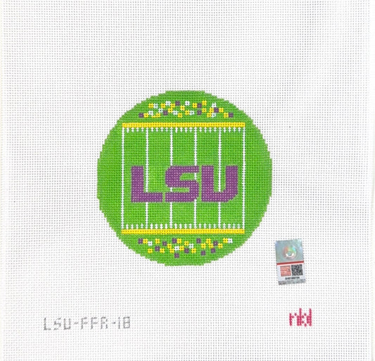 LSU Football Field Round