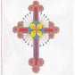 Large Multi Color Cross 101aw