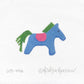Hermes Horse Green/Fuchsia