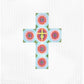 Medium Blue Green Circle Cross