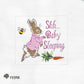 Pink Shh Baby Sleeping Rabbit