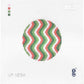 Pink & Green Squiggle Round
