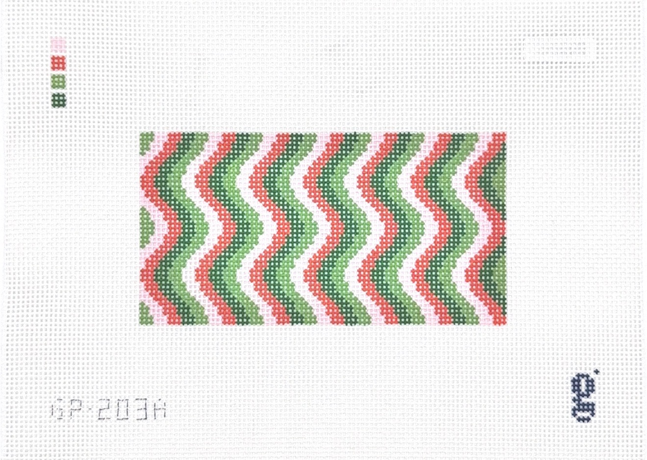 Pink & Green Squiggle 3x6 insert
