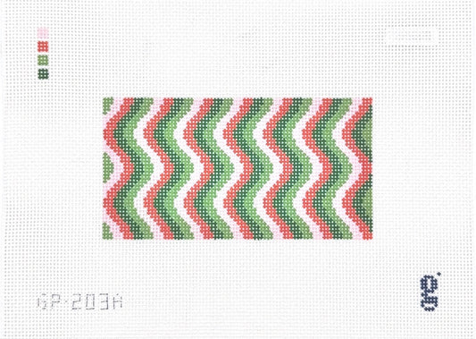 Pink & Green Squiggle 3x6 insert