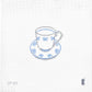 Blue Bow Teacup