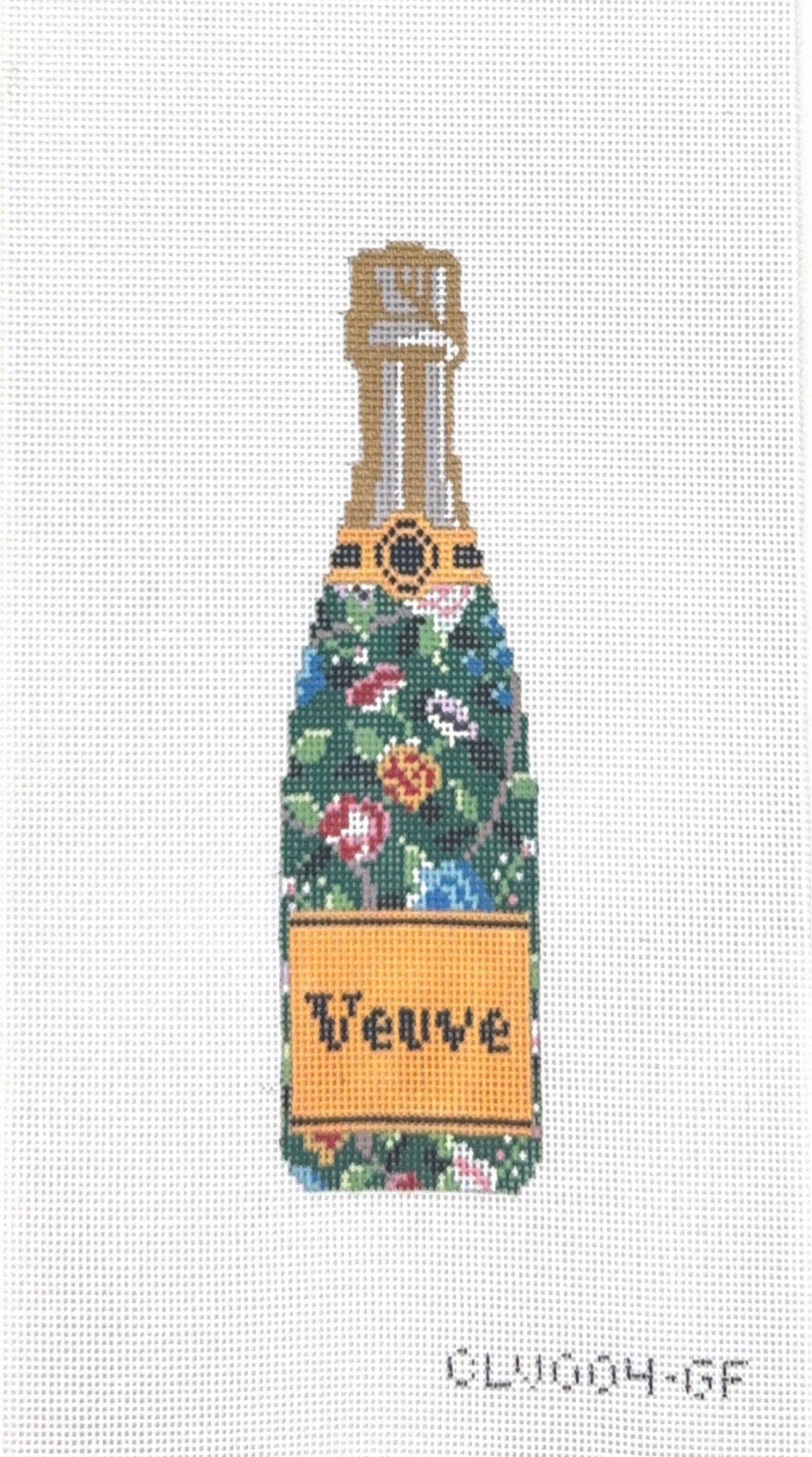 Green Floral Veuve