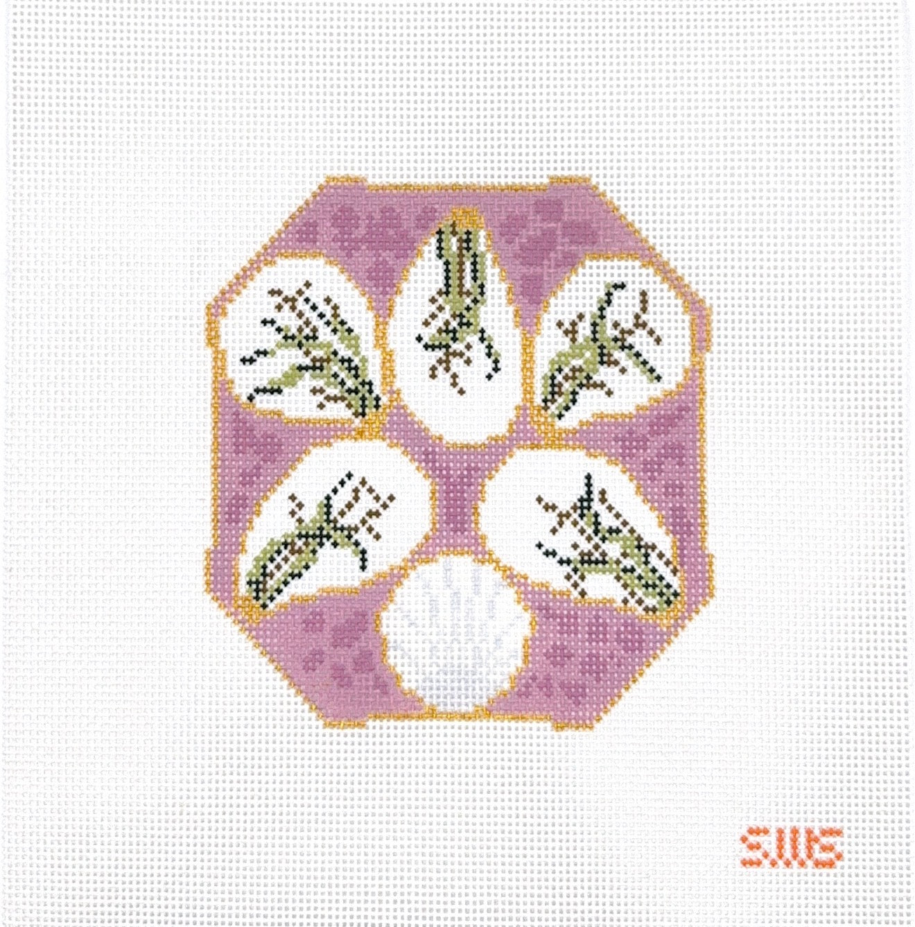 Mauve Oyster Plate 13 Mesh