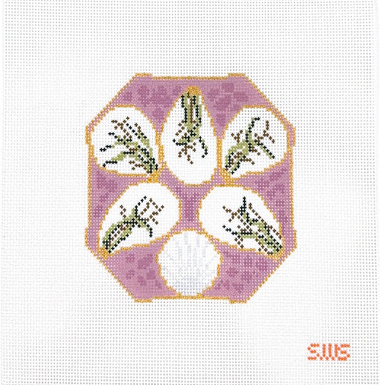 Mauve Oyster Plate 13 Mesh