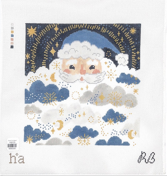 Blue Santa w Cloud Beard