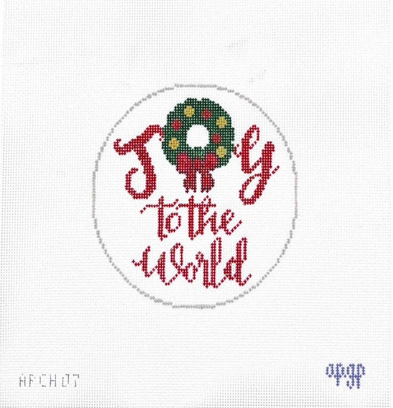 Joy to the world Round with Stitch Guide