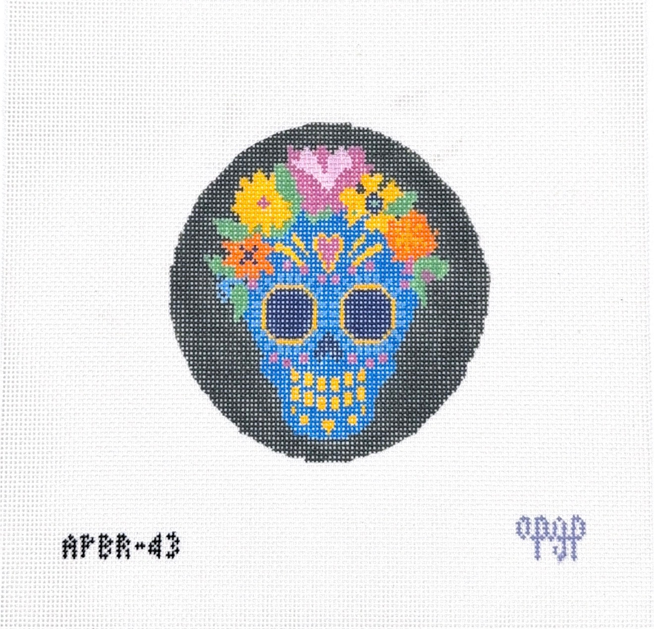Day of the Dead Blue Sugar Skull