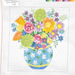 Large Samma Bouquet #3 blue vase