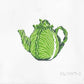 Cabbage Tea Pot