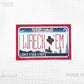 Wreck 'Em License Plate