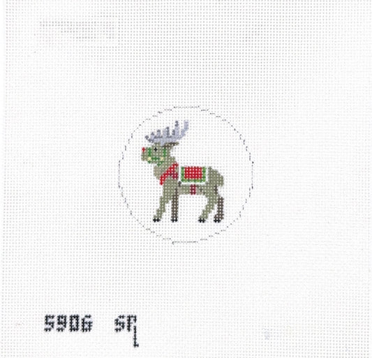 Reindeer Round 2.5"
