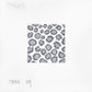 Grey Leopard Spots 3x3 Square