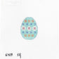 Mini Turquoise Floral Egg