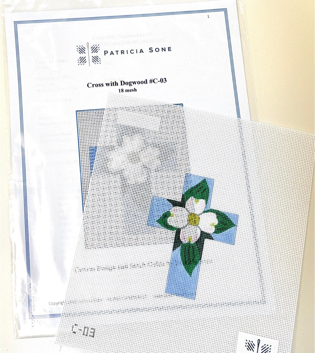 Dogwood Cross with Stitch Guide