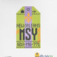 MSY New Orleans Louisiana Travel Tag